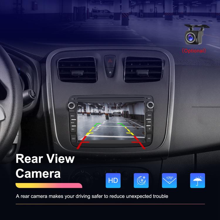 For Dacia Android 15 7 inch Wireless CarPlay Car Player Car Central Control Navigation Machine, Specification:Standard+AHD+Microphone - Car MP3 & MP4 & MP5 by buy2fix | Online Shopping UK | buy2fix