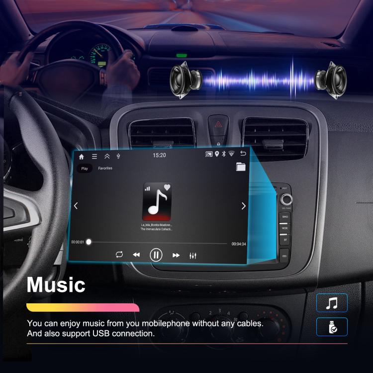 For Dacia Android 15 7 inch Wireless CarPlay Car Player Car Central Control Navigation Machine, Specification:Standard - Car MP3 & MP4 & MP5 by buy2fix | Online Shopping UK | buy2fix