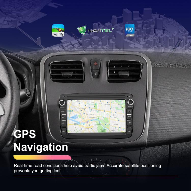 For Dacia Android 15 7 inch Wireless CarPlay Car Player Car Central Control Navigation Machine, Specification:Standard+AHD+Microphone - Car MP3 & MP4 & MP5 by buy2fix | Online Shopping UK | buy2fix