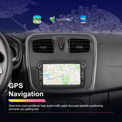 For Dacia Android 15 7 inch Wireless CarPlay Car Player Car Central Control Navigation Machine, Specification:Standard+AHD+Microphone - Car MP3 & MP4 & MP5 by buy2fix | Online Shopping UK | buy2fix