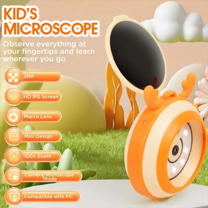 HM020F 2.0 inch IPS Screen Children Digital Electron Microscope - Digital Microscope by buy2fix | Online Shopping UK | buy2fix