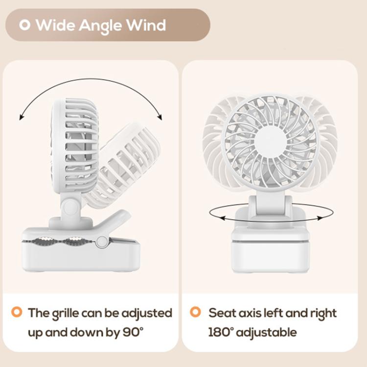 DQ259 Multifunctional Mini Electric Clip Fan(Apricot) - Electric Fans by buy2fix | Online Shopping UK | buy2fix