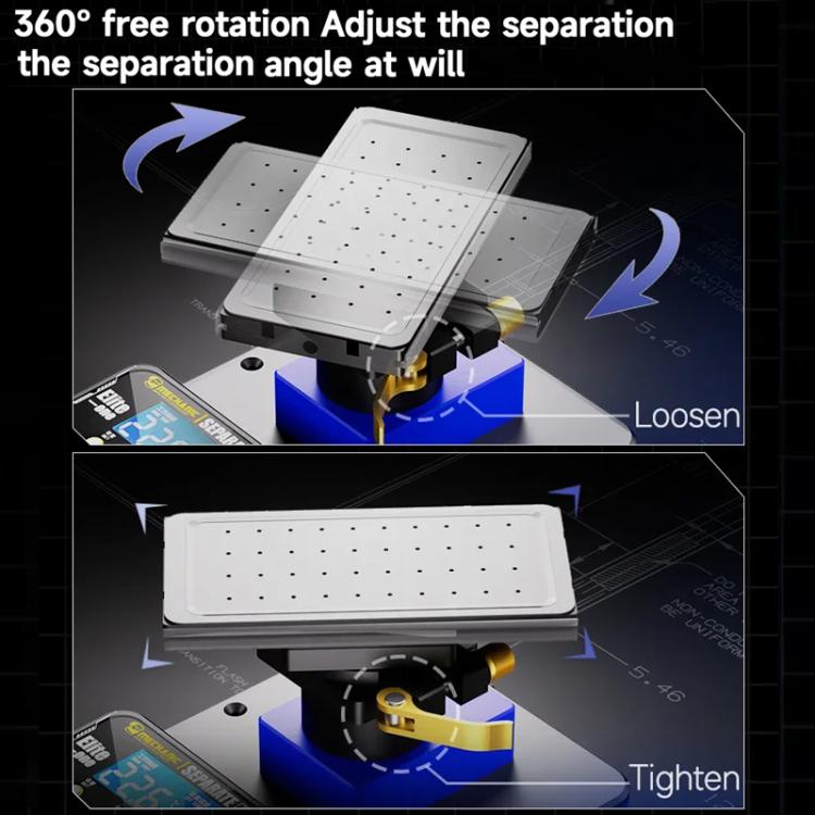 Mechanic Elite One 360 Rotating Screen Separate Machine Built-in Vacuum Pump, Plug:UK Plug - Separation Equipment by MECHANIC | Online Shopping UK | buy2fix