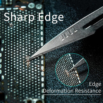 2uul 100 in 1 DA18 BB Shark Blade Series High-Carbon Steel No.11 Blade - Others by 2UUL | Online Shopping UK | buy2fix