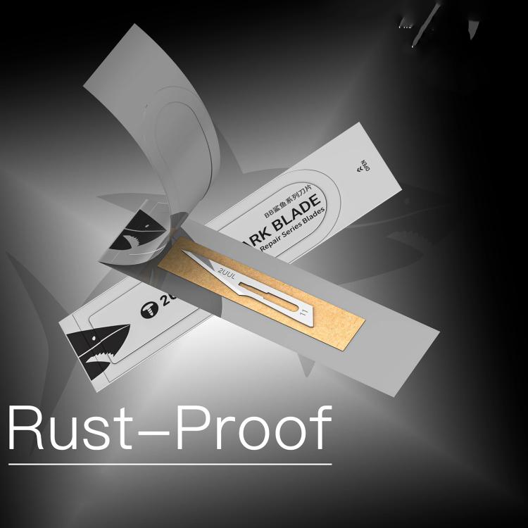 2uul 100 in 1 DA18 BB Shark Blade Series High-Carbon Steel No.11 Blade - Others by 2UUL | Online Shopping UK | buy2fix