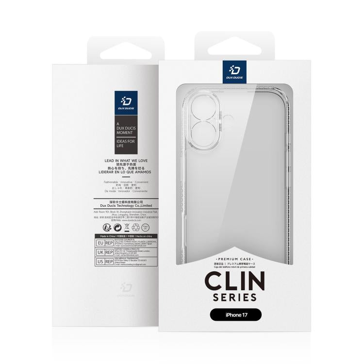 For iPhone 17 DUX DUCIS Clin Series PC + TPU Phone Case(Transparent) - iPhone 17 Cases by DUX DUCIS | Online Shopping UK | buy2fix