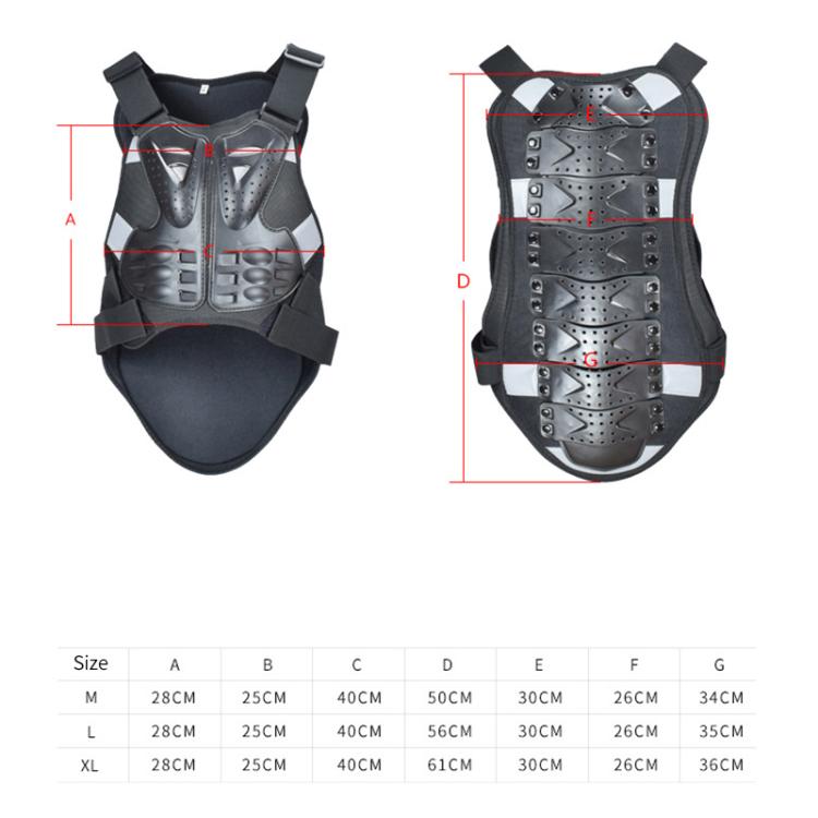 GHOST RACING GH-HJY08 Motorcycle Armor Vest Chest Protector Riding Hard Shell Clothes, Size:L(Black) - Protective Gear by GHOST RACING | Online Shopping UK | buy2fix