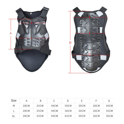 GHOST RACING GH-HJY08 Motorcycle Armor Vest Chest Protector Riding Hard Shell Clothes, Size:XL(Black) - Protective Gear by GHOST RACING | Online Shopping UK | buy2fix