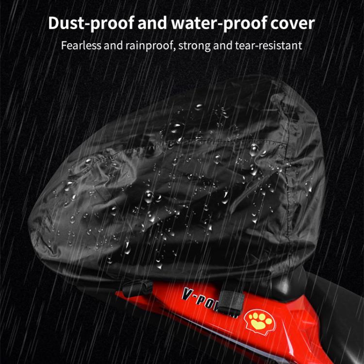 GHOST RACING GR-CWB06 PU Leather Motorcycle Tail Bag Rear Seat Travel Bag Backpack(Black) - Bags & Luggages by GHOST RACING | Online Shopping UK | buy2fix