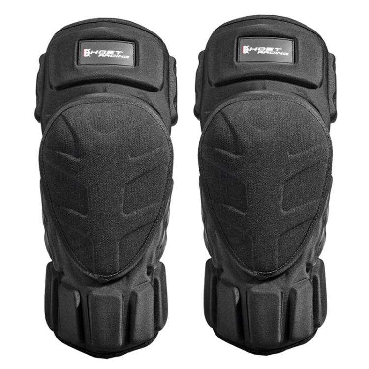 GHOST RACING GH-HX03 1 Pair Motorcycle Protective Gear Kevlar Racing Cold-proof Windproof Knee Pads, Model:With Plush Pad(Black) - Protective Gear by GHOST RACING | Online Shopping UK | buy2fix