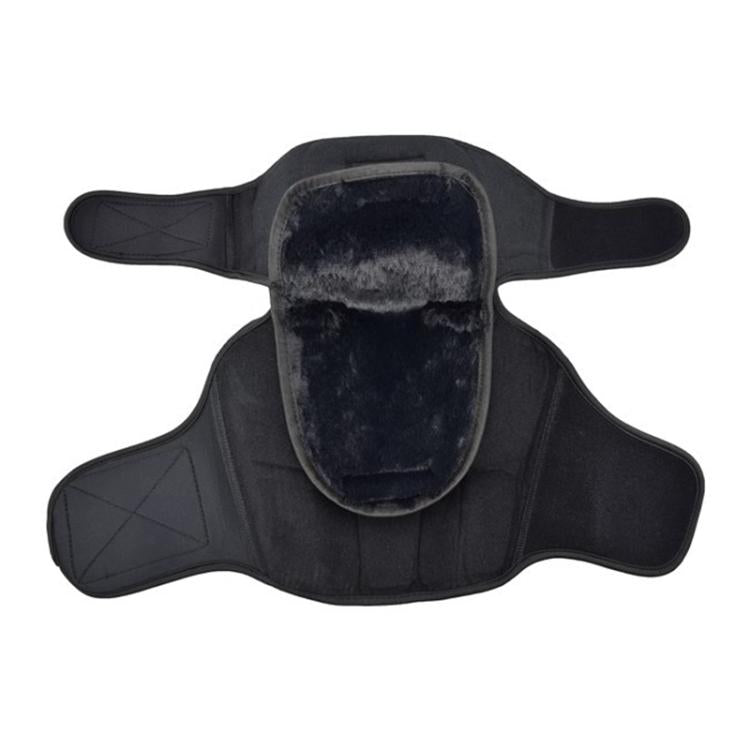 GHOST RACING GH-HX03 1 Pair Motorcycle Protective Gear Kevlar Racing Cold-proof Windproof Knee Pads, Model:With Plush Pad(Black) - Protective Gear by GHOST RACING | Online Shopping UK | buy2fix