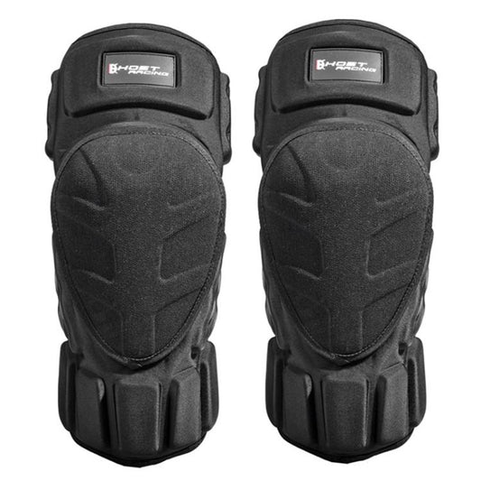 GHOST RACING GH-HX03 1 Pair Motorcycle Protective Gear Kevlar Racing Cold-proof Windproof Knee Pads, Model:No Plush Pad(Black) - Protective Gear by GHOST RACING | Online Shopping UK | buy2fix