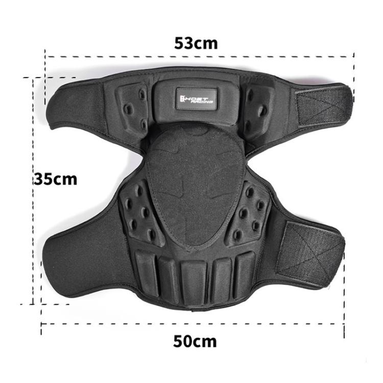 GHOST RACING GH-HX03 1 Pair Motorcycle Protective Gear Kevlar Racing Cold-proof Windproof Knee Pads, Model:No Plush Pad(Black) - Protective Gear by GHOST RACING | Online Shopping UK | buy2fix