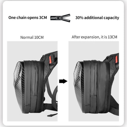 GHOST RACING GR-TB07 Motorcycle Riding Leg Bag Unisex Locomotive Travel Lure Bag(Black) - Bags & Luggages by GHOST RACING | Online Shopping UK | buy2fix