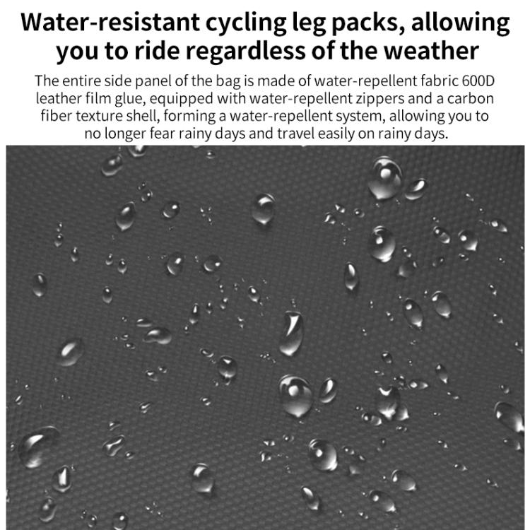 GHOST RACING GR-TB07 Motorcycle Riding Leg Bag Unisex Locomotive Travel Lure Bag(Black) - Bags & Luggages by GHOST RACING | Online Shopping UK | buy2fix