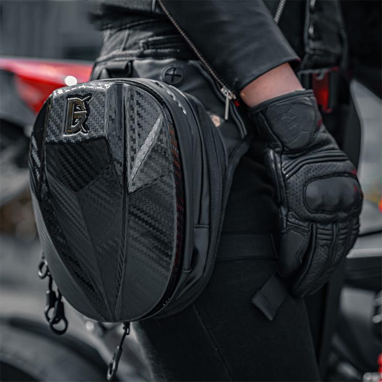 GHOST RACING GR-TB07 Motorcycle Riding Leg Bag Unisex Locomotive Travel Lure Bag(Black) - Bags & Luggages by GHOST RACING | Online Shopping UK | buy2fix