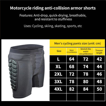 GHOST RACING GH-YW094 Off-road Motorcycle Armor Racing Riding Hip Protector Pants, Size:XXXL(Black) - Protective Gear by GHOST RACING | Online Shopping UK | buy2fix