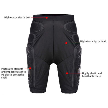 GHOST RACING K062 Off-road Motorcycle Armor Pants Racing Riding Anti-fall Hip Protector, Size:XL(Black) - Protective Gear by GHOST RACING | Online Shopping UK | buy2fix