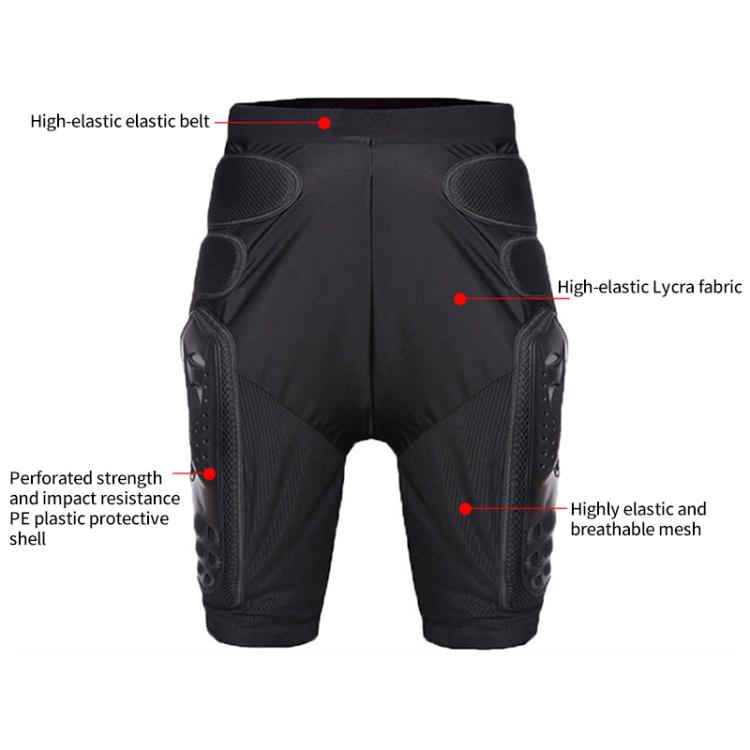 GHOST RACING K062 Off-road Motorcycle Armor Pants Racing Riding Anti-fall Hip Protector, Size:S(Black) - Protective Gear by GHOST RACING | Online Shopping UK | buy2fix