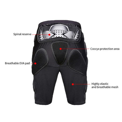 GHOST RACING K062 Off-road Motorcycle Armor Pants Racing Riding Anti-fall Hip Protector, Size:S(Black) - Protective Gear by GHOST RACING | Online Shopping UK | buy2fix