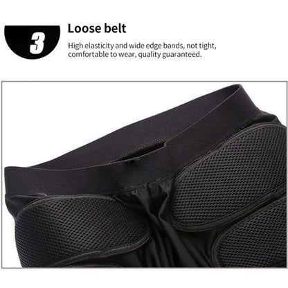 GHOST RACING K062 Off-road Motorcycle Armor Pants Racing Riding Anti-fall Hip Protector, Size:M(Black) - Protective Gear by GHOST RACING | Online Shopping UK | buy2fix