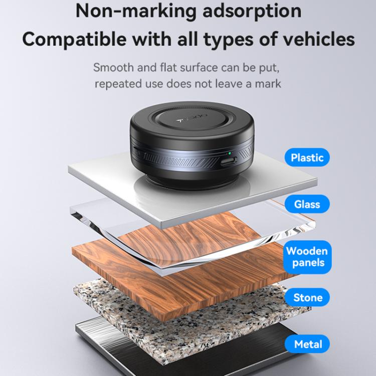 Yesido C223 Electric Vacuum Suction Cup MagSafe Car Mount(Black) - Universal Car Holders by Yesido | Online Shopping UK | buy2fix