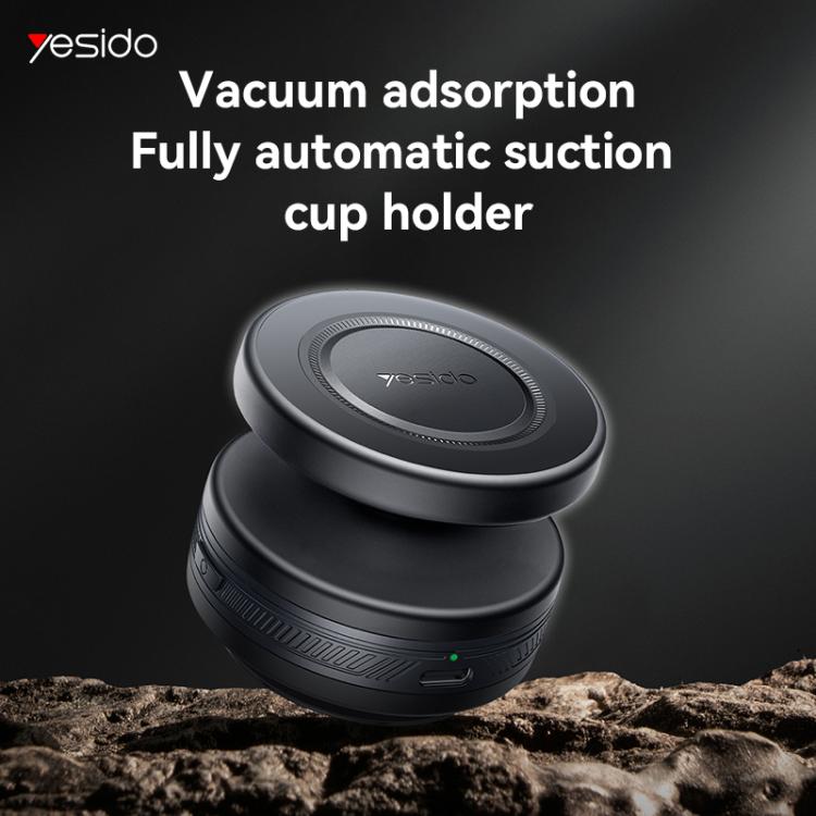 Yesido C224 Electric Vacuum Suction Cup MagSafe Car Mount with 360 Degree Rotating Base(Black) - Universal Car Holders by Yesido | Online Shopping UK | buy2fix