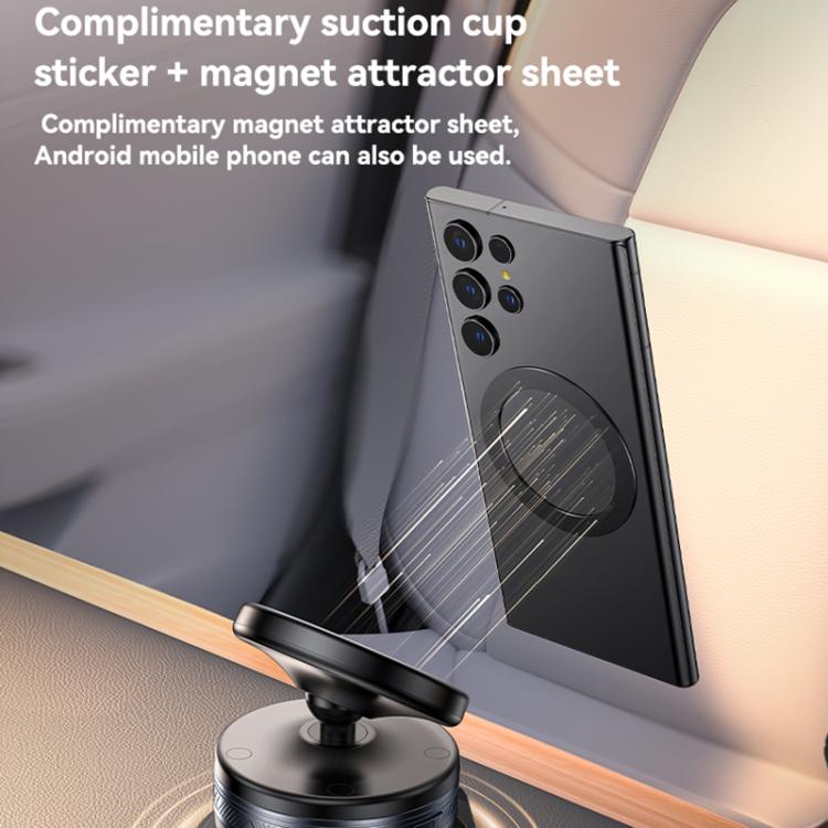 Yesido C310 15W Wireless Charging Vacuum Suction Cup MagSafe Car Holder with 360 Degree Rotating Base(Black) - Wireless Charger Holders by Yesido | Online Shopping UK | buy2fix