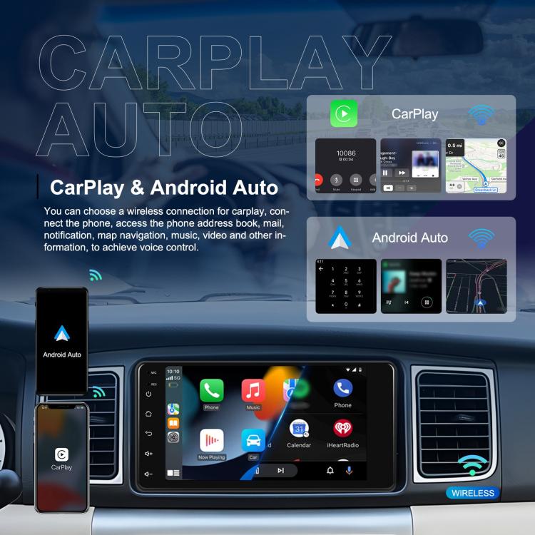 For Toyota COROLLA Android 15 7 inch Wireless CarPlay Car Player Car Central Control Navigation Machine, Specification:Standard+AHD+Microphone - Car MP3 & MP4 & MP5 by buy2fix | Online Shopping UK | buy2fix
