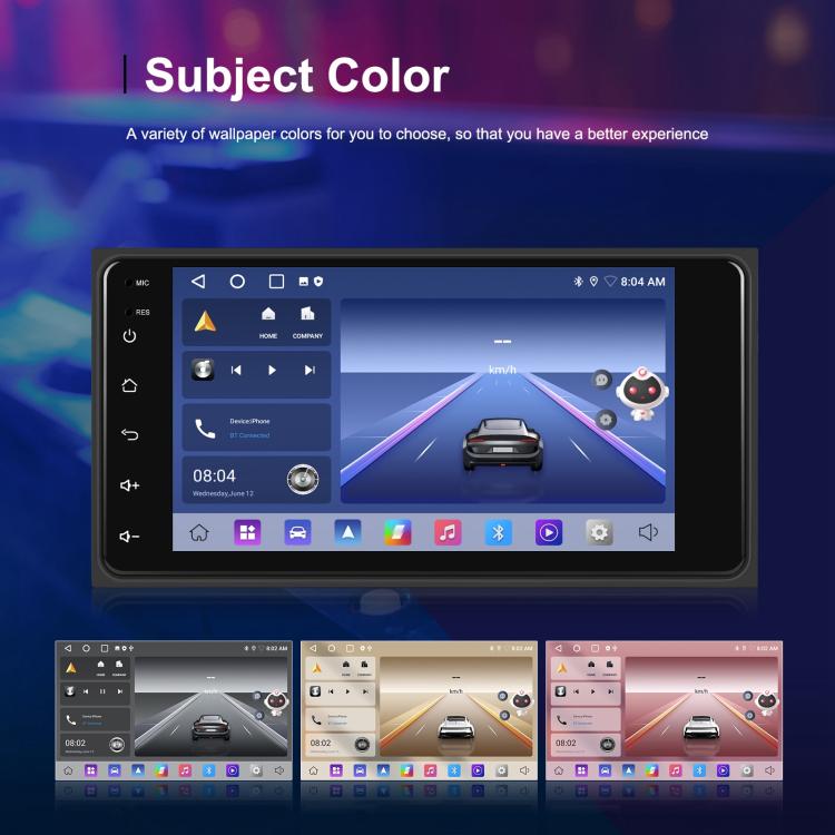 For Toyota COROLLA Android 15 7 inch Wireless CarPlay Car Player Car Central Control Navigation Machine, Specification:Standard+AHD+Microphone - Car MP3 & MP4 & MP5 by buy2fix | Online Shopping UK | buy2fix