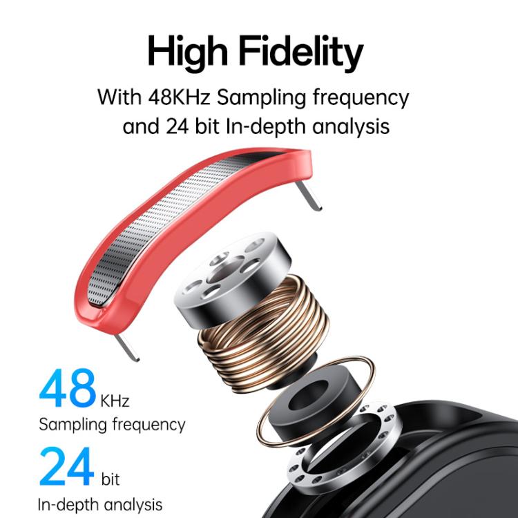 Yesido KR19 2 in 1 Magnetic Button Lavalier Microphone(Black) - Microphone by Yesido | Online Shopping UK | buy2fix