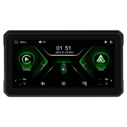 6 inch Motorcycle Wireless CarPlay and Android Auto Display Screen Navigator(Black) - Electrical Instruments by buy2fix | Online Shopping UK | buy2fix