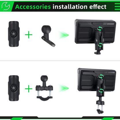 6 inch Motorcycle Wireless CarPlay and Android Auto Display Screen Navigator(Black) - Electrical Instruments by buy2fix | Online Shopping UK | buy2fix