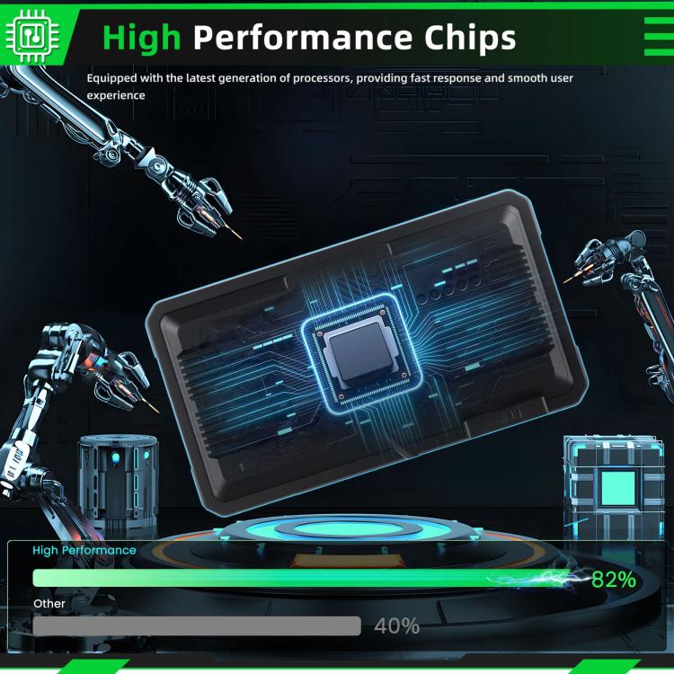 6 inch Motorcycle Wireless CarPlay and Android Auto Display Screen Navigator(Black) - Electrical Instruments by buy2fix | Online Shopping UK | buy2fix