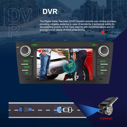 For BMW 3 Series E90 Android 15 7 inch Car CarPlay Car Navigation Reversing Image Integrated Machine, Specification:Standard+AHD+Microphone - Car MP3 & MP4 & MP5 by buy2fix | Online Shopping UK | buy2fix