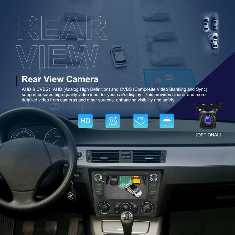 For BMW 3 Series E90 Android 15 7 inch Car CarPlay Car Navigation Reversing Image Integrated Machine, Specification:Standard+AHD+Microphone - Car MP3 & MP4 & MP5 by buy2fix | Online Shopping UK | buy2fix