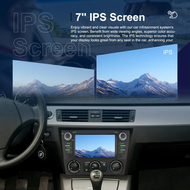 For BMW 3 Series E90 Android 15 7 inch Car CarPlay Car Navigation Reversing Image Integrated Machine, Specification:Standard+AHD+Microphone - Car MP3 & MP4 & MP5 by buy2fix | Online Shopping UK | buy2fix
