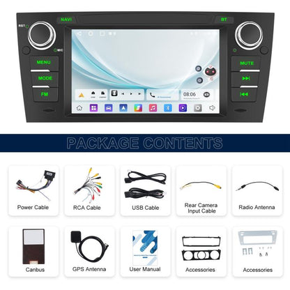 For BMW 3 Series E90 Android 15 7 inch Car CarPlay Car Navigation Reversing Image Integrated Machine, Specification:Standard - Car MP3 & MP4 & MP5 by buy2fix | Online Shopping UK | buy2fix