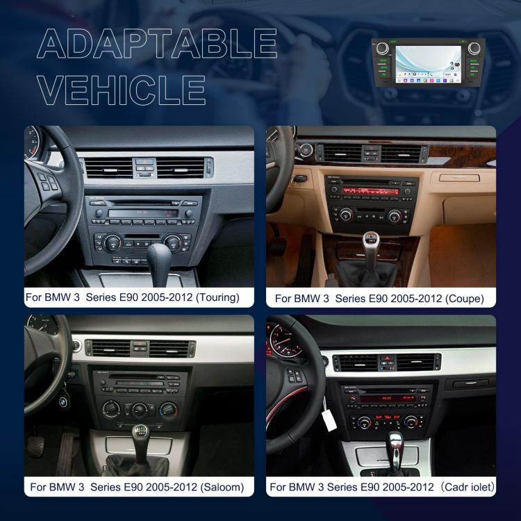 For BMW 3 Series E90 Android 15 7 inch Car CarPlay Car Navigation Reversing Image Integrated Machine, Specification:Standard - Car MP3 & MP4 & MP5 by buy2fix | Online Shopping UK | buy2fix