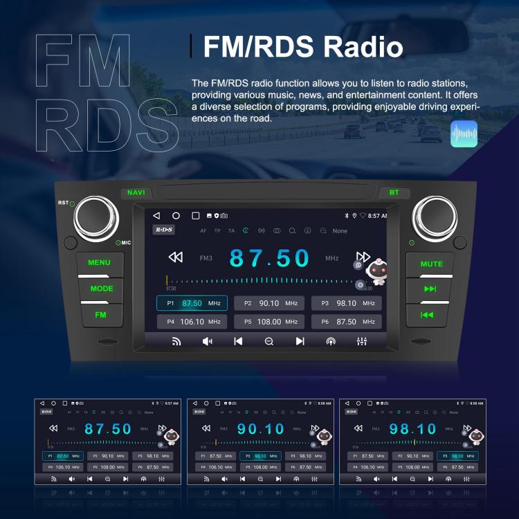 For BMW 3 Series E90 Android 15 7 inch Car CarPlay Car Navigation Reversing Image Integrated Machine, Specification:Standard+AHD+Microphone - Car MP3 & MP4 & MP5 by buy2fix | Online Shopping UK | buy2fix