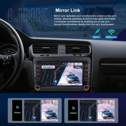 For Volkswagen Android 15 7 inch Horizontal Screen Car Player Car Central Control Navigation, Specification:Standard+AHD+Microphone - Car MP3 & MP4 & MP5 by buy2fix | Online Shopping UK | buy2fix