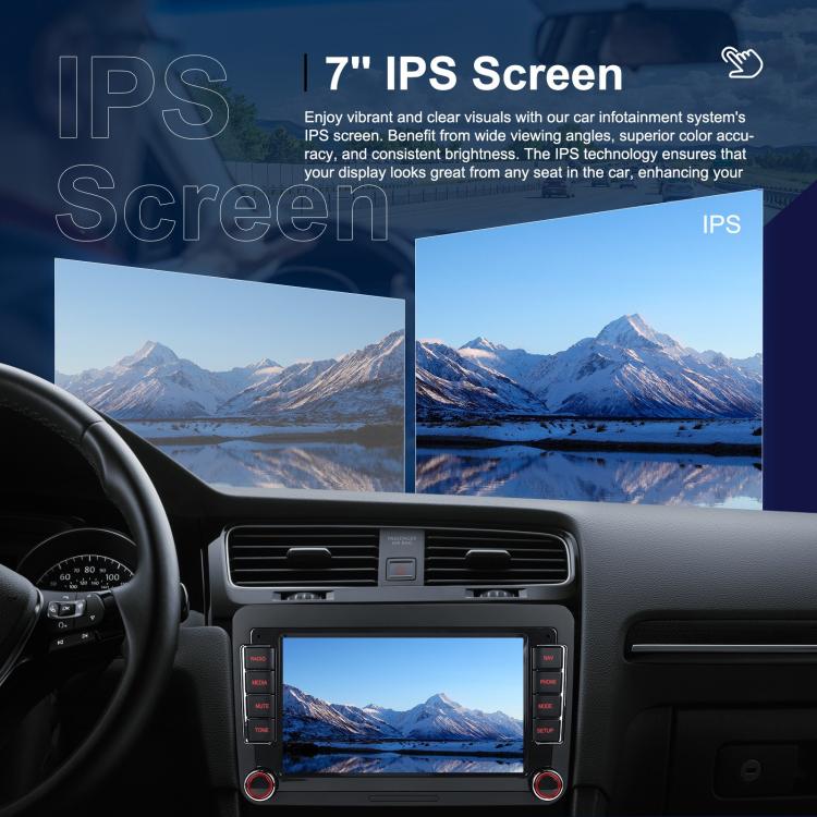 For Volkswagen Android 15 7 inch Horizontal Screen Car Player Car Central Control Navigation, Specification:Standard - Car MP3 & MP4 & MP5 by buy2fix | Online Shopping UK | buy2fix