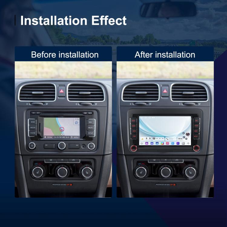 For Volkswagen Android 15 7 inch Horizontal Screen Car Player Car Central Control Navigation, Specification:Standard - Car MP3 & MP4 & MP5 by buy2fix | Online Shopping UK | buy2fix