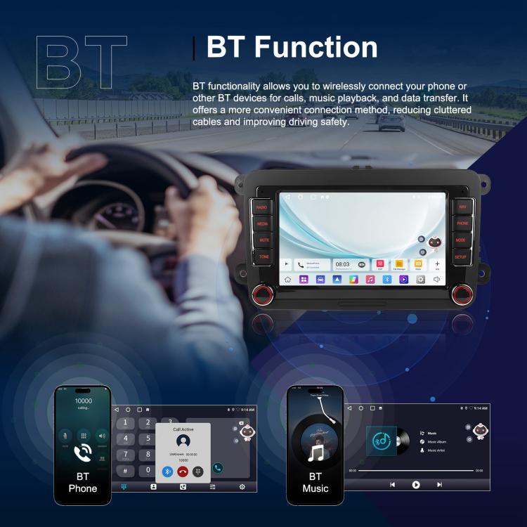 For Volkswagen Android 15 9 inch Screen Car Player Car Central Control Navigation, Specification:Standard - Car MP3 & MP4 & MP5 by buy2fix | Online Shopping UK | buy2fix