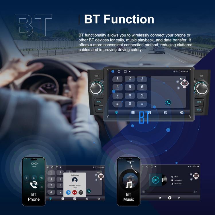 For Fiat Punto 2005-2009 Android 15 7 inch 2G+64G Car Central Control Audio Video Navigation, Specification:Standard+AHD+Microphone - Car MP3 & MP4 & MP5 by buy2fix | Online Shopping UK | buy2fix