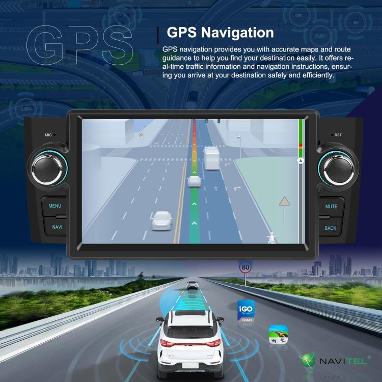 For Fiat Punto 2005-2009 Android 15 7 inch 4G+64G Car Central Control Audio Video Navigation, Specification:Standard+AHD+Microphone - Car MP3 & MP4 & MP5 by buy2fix | Online Shopping UK | buy2fix