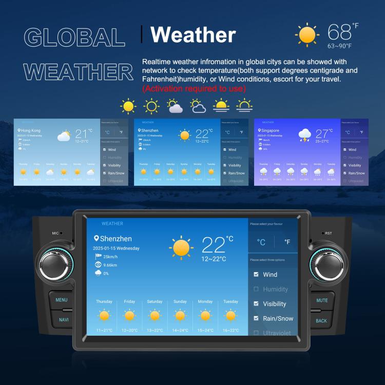 For Fiat Punto 2005-2009 Android 15 7 inch 4G+64G Car Central Control Audio Video Navigation, Specification:Standard+AHD+Microphone - Car MP3 & MP4 & MP5 by buy2fix | Online Shopping UK | buy2fix