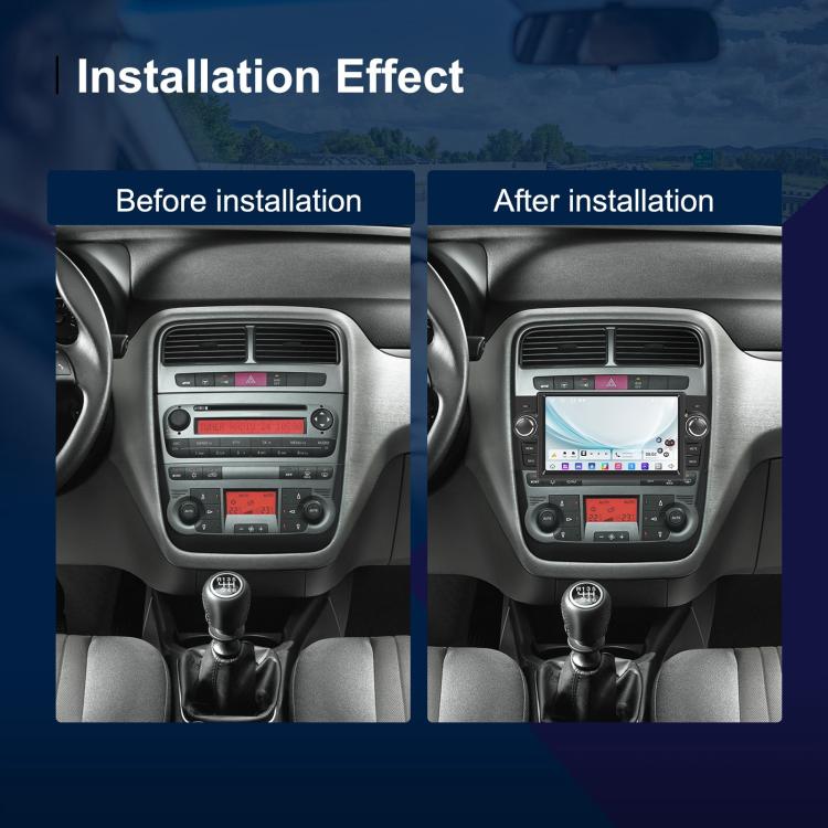 For Fiat Punto 2005-2009 Android 15 7 inch 4G+64G Car Central Control Audio Video Navigation, Specification:Standard - Car MP3 & MP4 & MP5 by buy2fix | Online Shopping UK | buy2fix