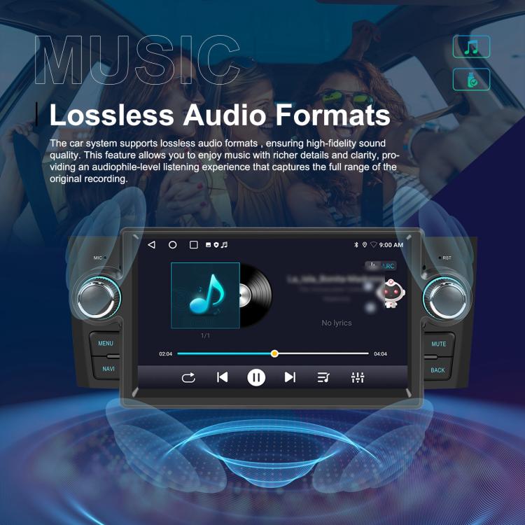 For Fiat Punto 2005-2009 Android 15 7 inch 4G+64G Car Central Control Audio Video Navigation, Specification:Standard - Car MP3 & MP4 & MP5 by buy2fix | Online Shopping UK | buy2fix