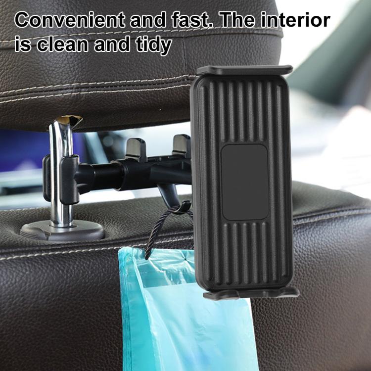 ZY-TZ04P Car Headrest Phone & Tablet Holder(Black) - Universal Car Holders by buy2fix | Online Shopping UK | buy2fix